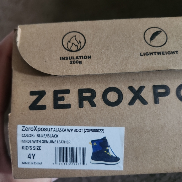ZeroXposur Alaska wp winter boots new with box size 4Y big boy shoes waterproof - Picture 5 of 7